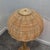 Gold Large French Rattan Floor Lamp with Mushroom Shade For Sale - Image 8 of 15