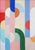 2020s 2026, Art Deco Triptych, Original Painting, Vivid Tones Triptych, Geometric Bauhaus Patterns on Watercolor Paper by Natalia Roman For Sale - Image 5 of 11