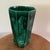 Rare Vintage Emerald Green Ceramic Vase W/Etched Design and Geometric Runes Symbols Signed Circa 1961 For Sale - Image 12 of 12