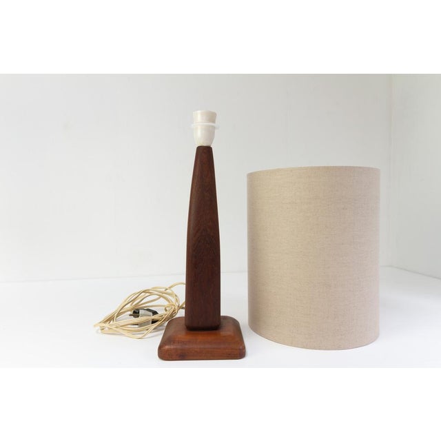 Vintage Danish Teak Table Lamp, 1960s For Sale - Image 15 of 18