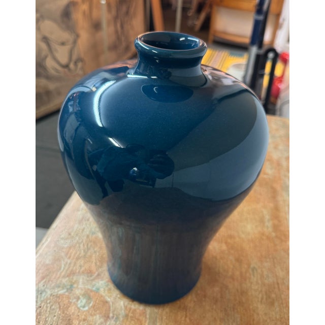 2010s Martino Interiors Plum Blossom Ceramic Vase For Sale - Image 5 of 12