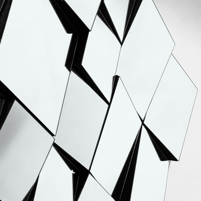 Vintage "Slopes" Mirror by Marshall Gross For Sale - Image 4 of 10