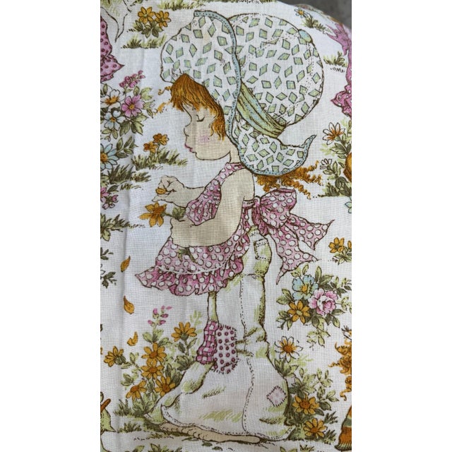1970s British Vintage Sarah Kay Print Curtain Panels - A Pair For Sale - Image 4 of 11