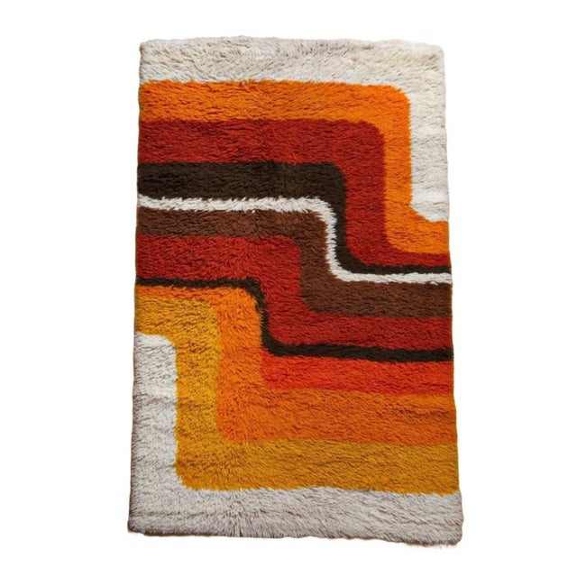 Mid-Century Dutch Rug, 1970s For Sale - Image 8 of 8