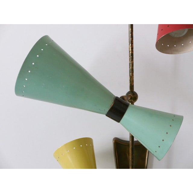 Three-Armed Diabolo Sconce attributed to Bag Turgi, 1950s For Sale - Image 18 of 18
