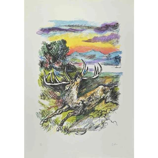Contemporary Renato Guttuso, Homage to Albrecht Durer, Lithograph, 1980s For Sale - Image 3 of 3
