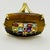 Massive Tiger's Eye & Multi-Gemstone Rainbow Cocktail Ring Sterling Silver Gold Vermeil - Size 9 For Sale - Image 9 of 11