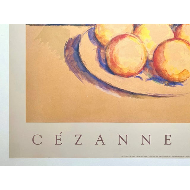 Printmaking Materials Paul Cezanne Vintage 1989 Lithograph Print Postimpressionist Museum Poster " Orages Sur Une Assiette " 1900 For Sale - Image 7 of 11