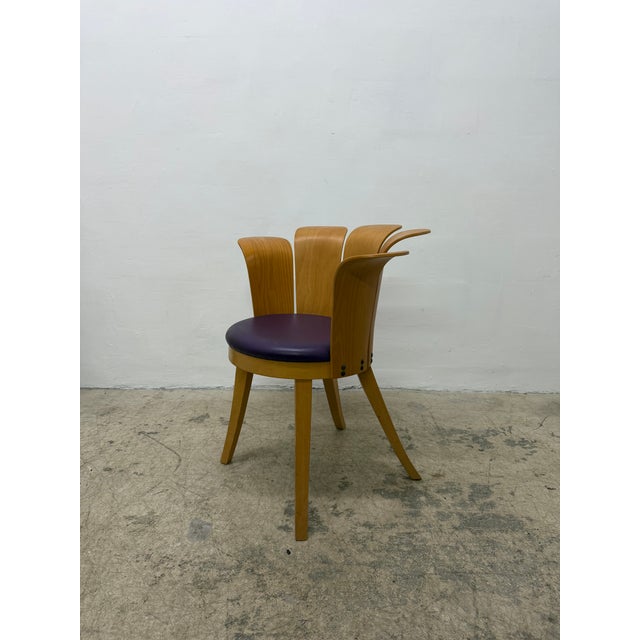 Purple Miro Harold “King Harold” Flower Side Chair for Strauss, 1970s For Sale - Image 8 of 18