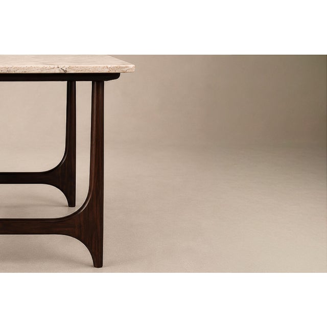 Ivory Brasilia Dining Table in Brazilian Rosewood & Marble, Brazil, C. 1965 For Sale - Image 8 of 18