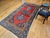 Textile Vintage Persian Bidjar Gallery Rug, Hand-Knotted Wool, Geometric Pattern, Carnelian Red & Blue, 5x9 For Sale - Image 7 of 18