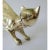 Vintage C.1960's Mid-Century Polished Brass(Korea) Cat With Accentuated Tail "On the Prowl" For Sale - Image 10 of 13