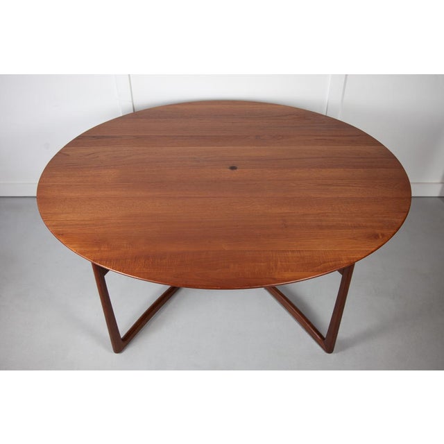 Wood Drop Leaf Dining Table by Peter Hvidt for France & Son, 1960s For Sale - Image 7 of 9
