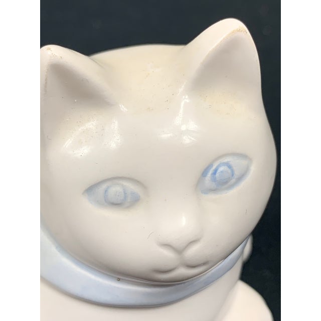 Vintage Ceramic Cat Box Chairish