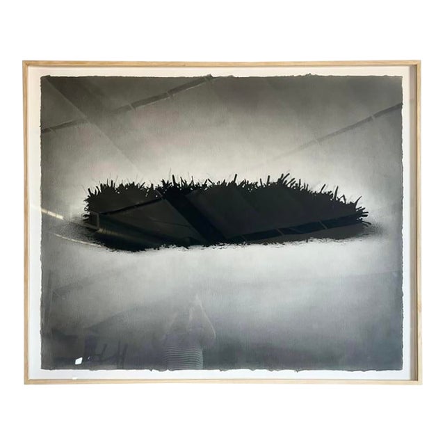 Monumental Graphite + Charcoal Drawing Signed Framed "St Augustine 3" by Robert Flynn For Sale