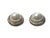 Mid-Century Modern Vintage Faux Pearl Earrings Round Shape Rhinestones Clip on White Gold Tone For Sale - Image 3 of 5