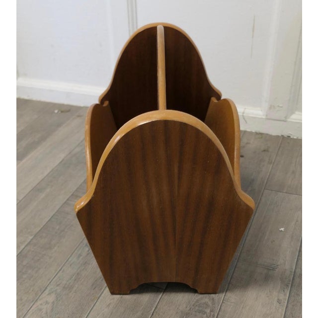 Mid-Century Teak Canterbury Magazine Rack, 1960s For Sale - Image 6 of 8