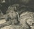 W. Wise, Sleeping Hound with a Plumed Helmet, 1880, Etching For Sale - Image 6 of 9