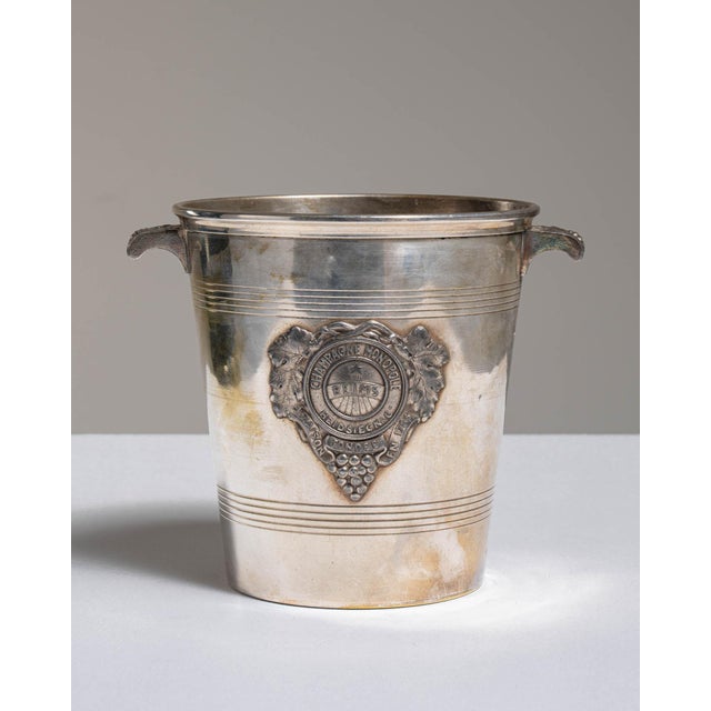 Gold Mid 20th Century France Gold Silver Ice Bucket For Sale - Image 8 of 15