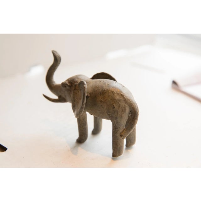 Late 20th Century Vintage African Elephant Sculpture For Sale - Image 5 of 6