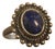 Vintage Navajo Lapis Lazuli Sterling Ring (Size 7.75) For Sale