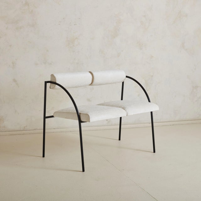 ‘Vienna' Black Metal Settee by Rodney Kinsman for Bieffeplast, Italy 1980s - Sold Individually For Sale - Image 10 of 11
