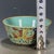 Vintage Chinese Porcelain Bowl, Turquoise Ground Gilded Phoenix Motif Bowl For Sale In New York - Image 6 of 9