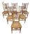 19th C. Faux Bamboo & Cane Ballroom Chairs - Set of 6 For Sale
