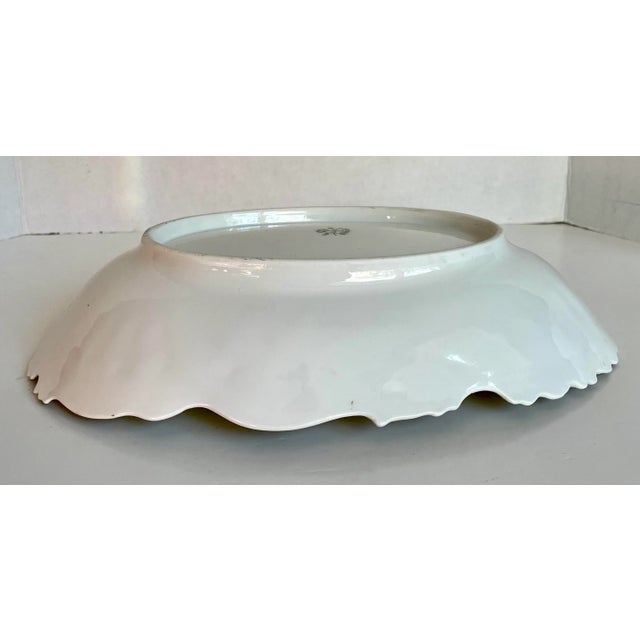 Antique German Hand-Painted Portrait Porcelain Plate For Sale - Image 10 of 12