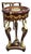 French Empire Round Side Table With Hand-Carved Gold Leaf Accents & Classical Bronze Mounts For Sale