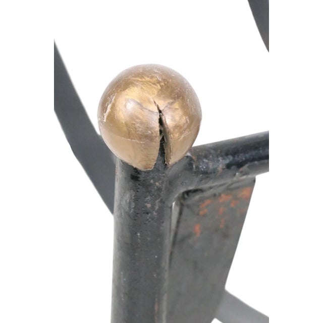 Mid 20th Century Wrought Iron Firewood Log Holder For Sale - Image 12 of 13