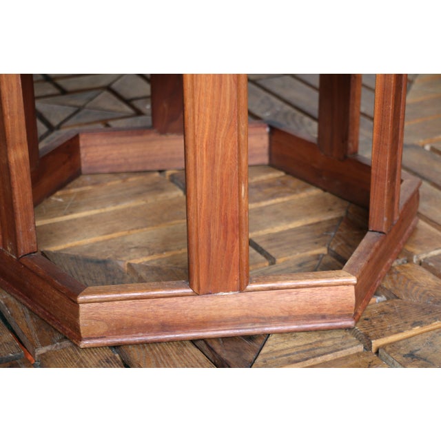 Pair of John Keal for Brown Saltman “Domino” Hexagonal Side Tables | Mid-Century Modern, 1960s For Sale - Image 14 of 18