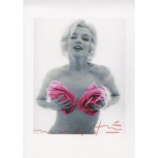 Bert Stern, Marilyn Monroe Classic Pink Roses, 2011, Paper For Sale