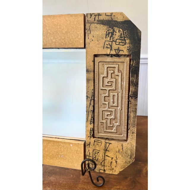 Hollywood Regency Mirror With Greek Key Motif For Sale - Image 9 of 12