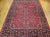 Antique Sarouk Area Rug, Hand-Knotted Wool, Allover Floral Pattern, 9x11, Red & Navy For Sale - Image 16 of 16
