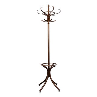 Vintage Bentwood Coat Rack by Michael Thonet for Thonet, Czechoslovakia, 1970s For Sale