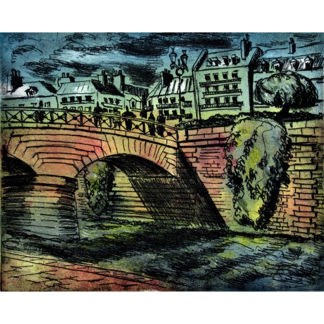 Impressionist Arnold A. Grossman, Paris, Le Pont Neuf, Circa 1990 For Sale - Image 3 of 6