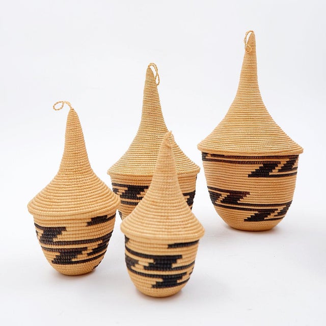 Nesting Tutsi Baskets, Set of 5 For Sale - Image 5 of 11