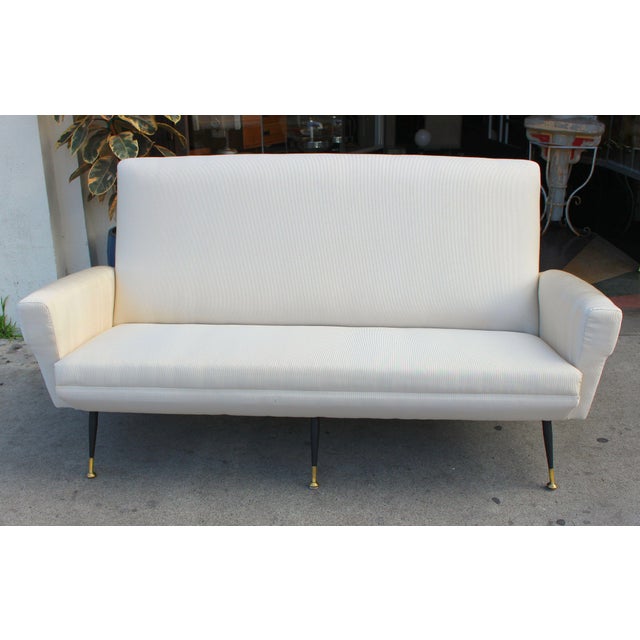 Metal Vintage Mid Century Italian Sofa For Sale - Image 7 of 7