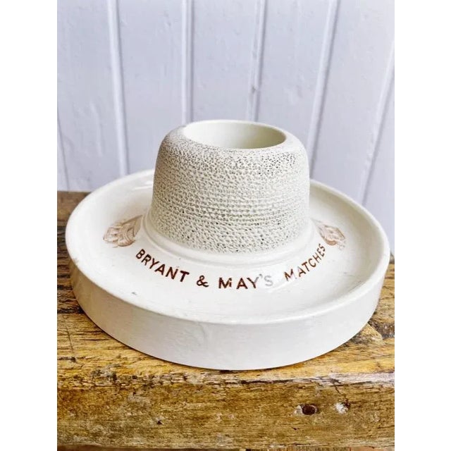 Antique White Antique English Bryant & May’s Matches Advertising Match Striker For Sale - Image 8 of 8