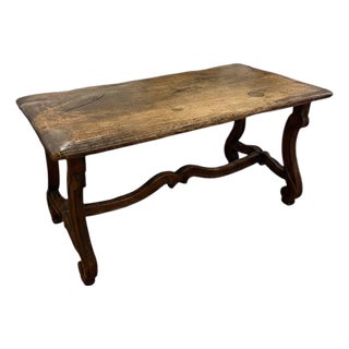 19th Century French Country Oak Coffee Table For Sale