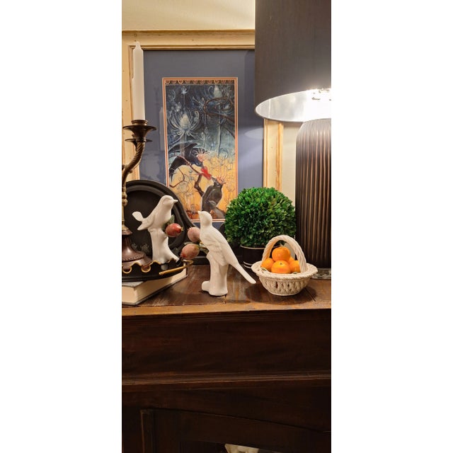 Here is an Italian made basket of citrus fruit in the Trompe L'Oleil style. An all white woven porcelain basket with...