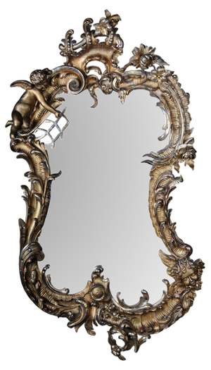 19th Century Napoleon III Rococo Mirror, 1880s