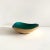 Striking brass and green enameled petite bowl, 1960s. The brass contrasts beautifully with the green enameled interior,...