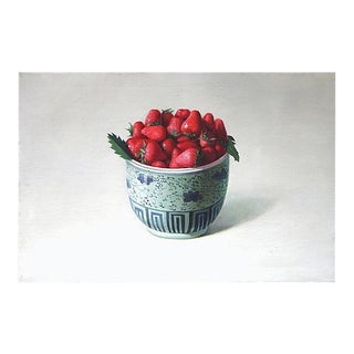 Strawberries - Original Oil on Canvas by Zhang Wei Guang - 2008 2008 For Sale
