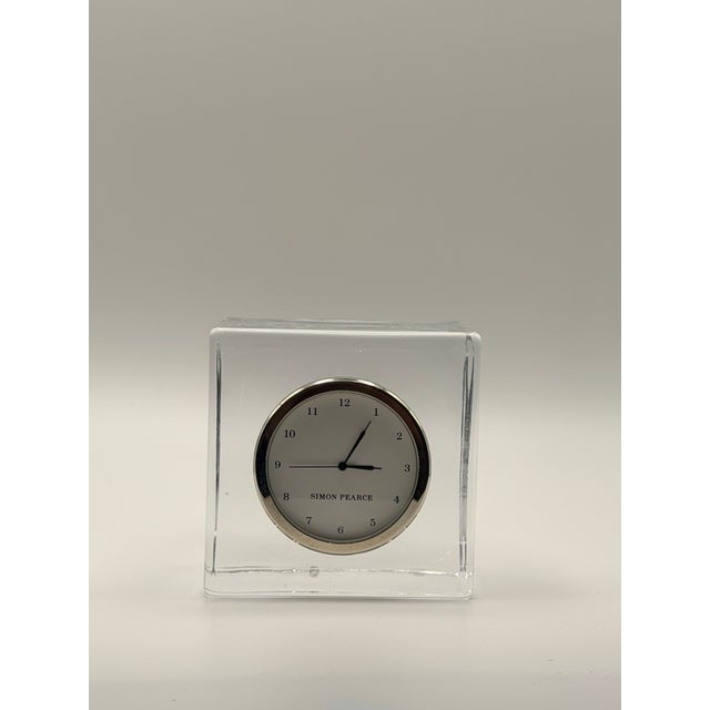 Contemporary Simon Pearce Woodbury Glass Clock For Sale - Image 3 of 4