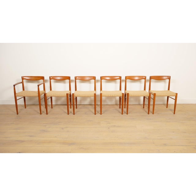 Vintage Teak Dining Chairs by H.W. Klein for Bramin, 1950s, Set of 6 For Sale - Image 15 of 15
