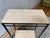 Custom Bronze Iron Console Table With Travertine Shelves For Sale - Image 10 of 12