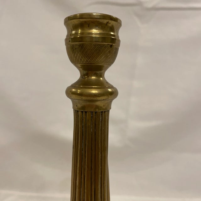 Traditional Early 19th Century Fine French Empire Candlestick For Sale - Image 3 of 4