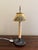 Mid 20th Centur French Provincial Louis XVI Brass Bouillotte Lamp With Yellow Tole Shade For Sale - Image 4 of 11